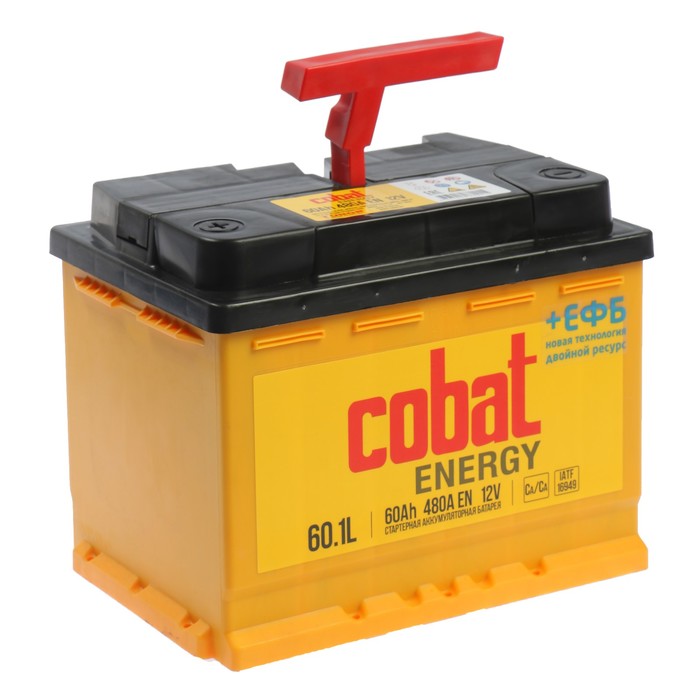 Аккумуляторная батарея Cobat 60 Ач Energy 6СТ-60.1