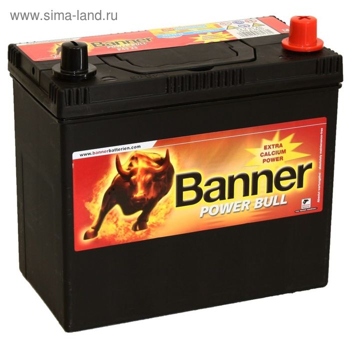 фото Аккумуляторная батарея banner 45 ач, обратная полярность power bull p45 23