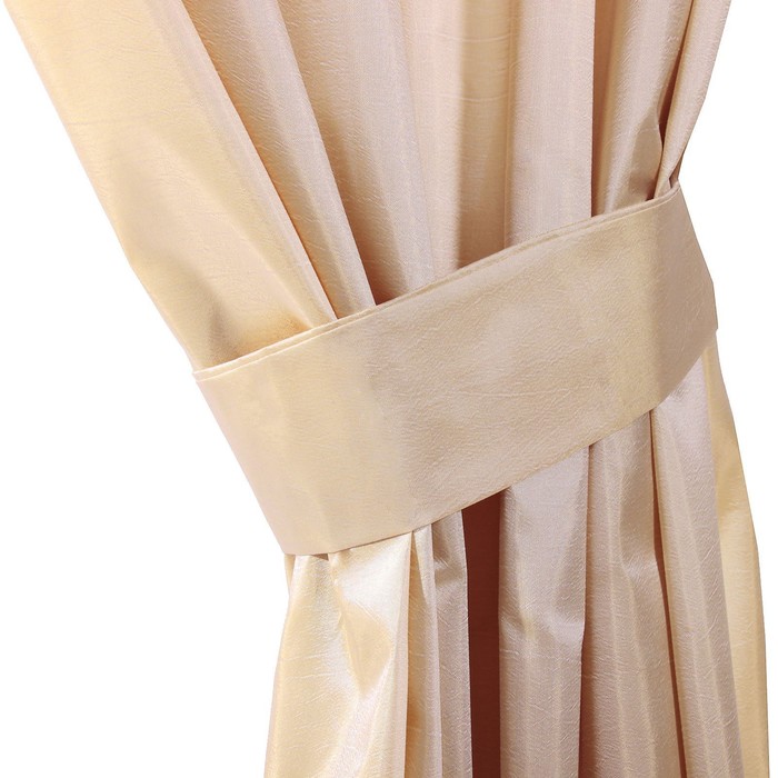 Штора портьерная "Этель" ширина 135 см, высота 260 см, цвет бежевый