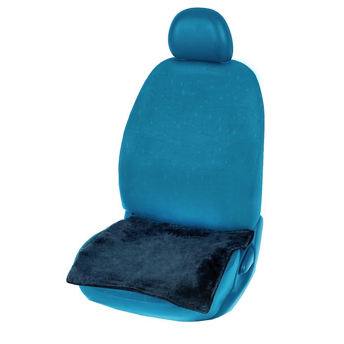 Накидка на сиденье, 48х48 см, шерсть 100%, МИКС