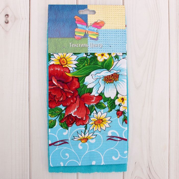 Набор кухонных полотенец 2 шт 30х60, цвет МИКС