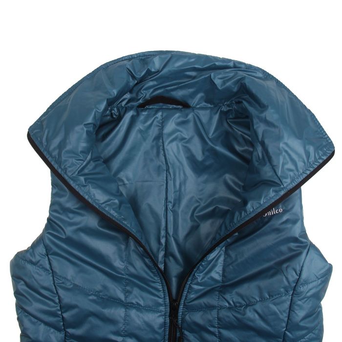 Жилет женский утепленный арт.610F24 сине-зеленый, рост 168, р-р 42-44 (S)