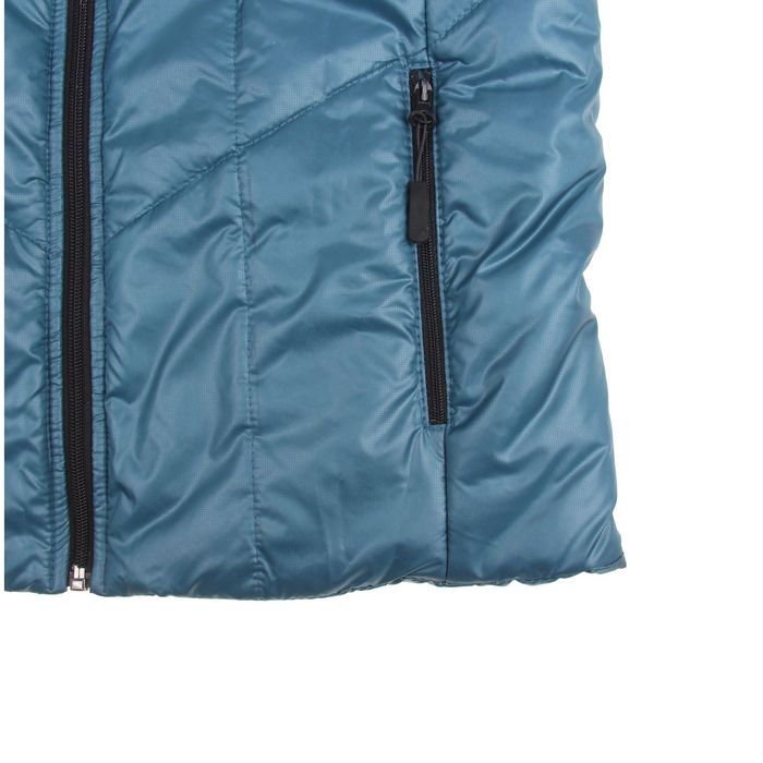 Жилет женский утепленный арт.610F24 сине-зеленый, рост 168, р-р 42-44 (S)