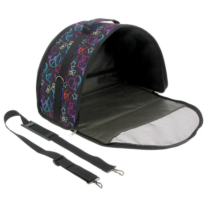 Сумка полукруглая, размер 1, 37 х 18 х 25 см, ткань ПВХ, микс цветов