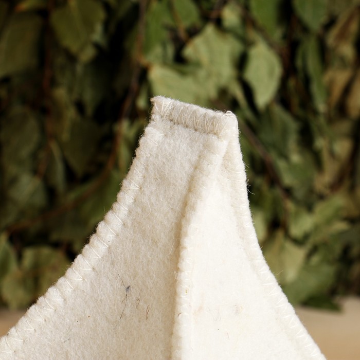 Шапка банная буденовка "За баню"