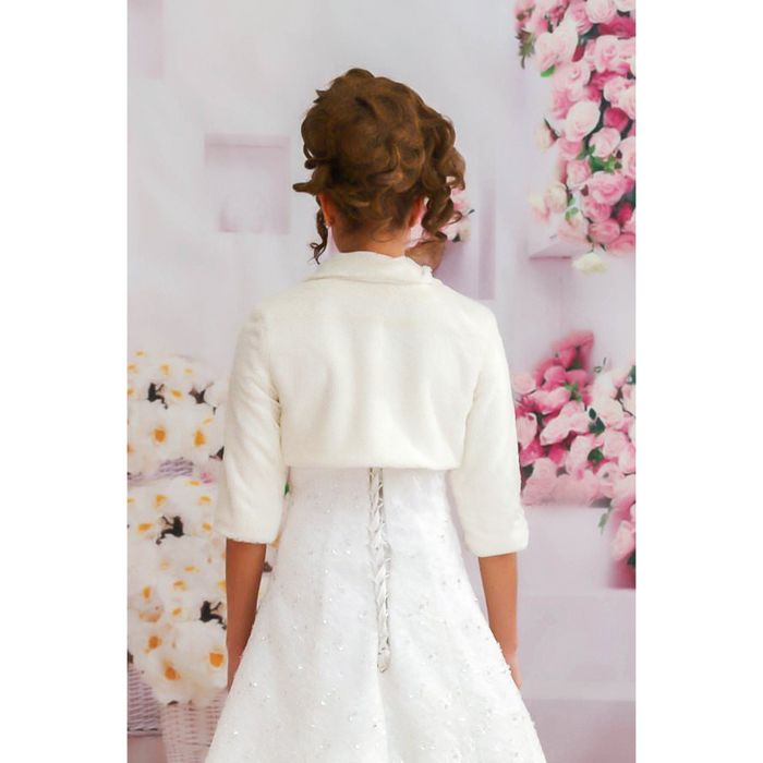 Шубка-болеро «Невеста», айвори, размер 48