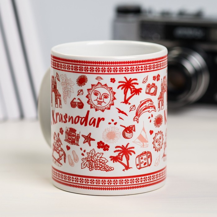Кружка с сублимацией «Краснодар», вектор, 300 мл
