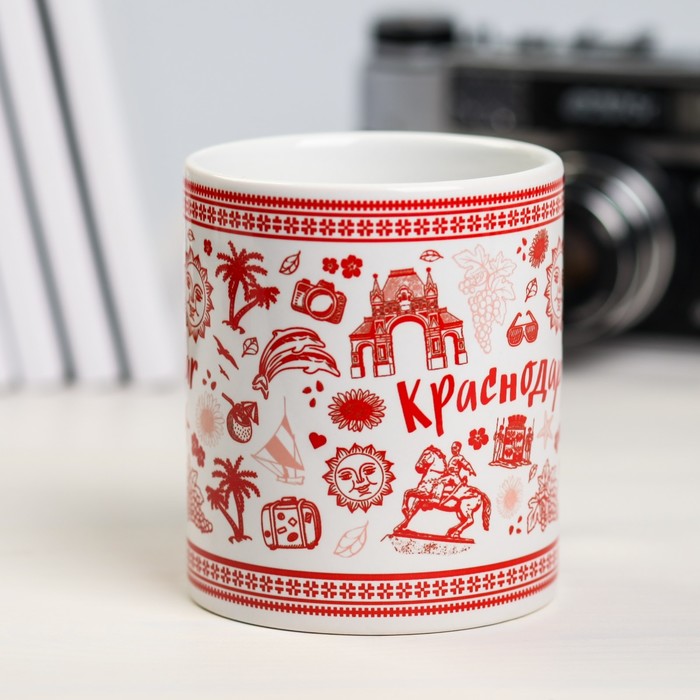 Кружка с сублимацией «Краснодар», вектор, 300 мл