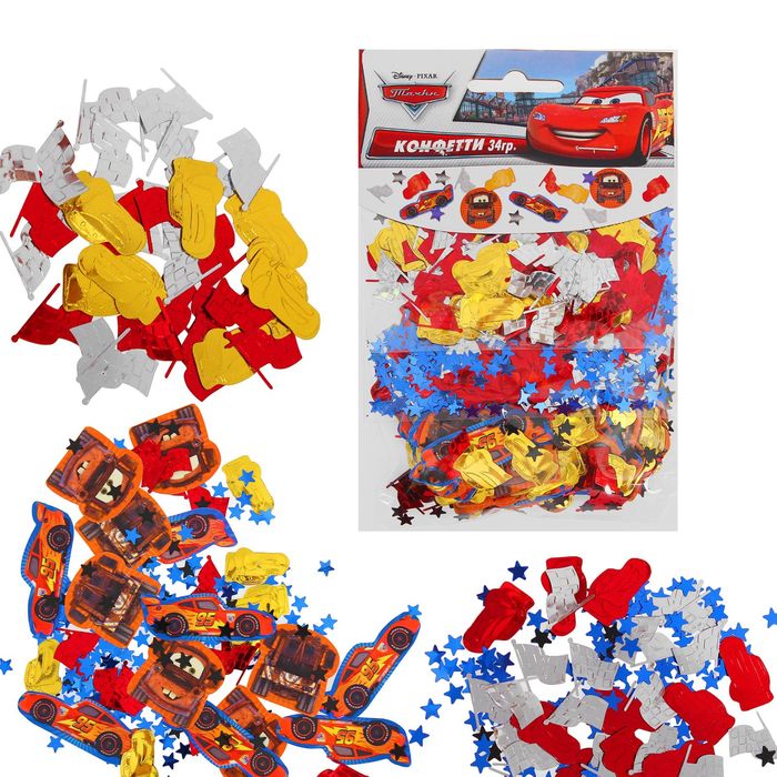 Конфетти Disney "Тачки" (3 вида, 34 гр)