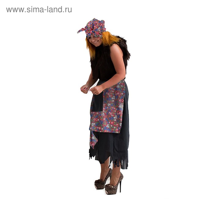 фото Карнавальный костюм «баба-яга», р. 44-50, рост 170 см, цвета микс бока