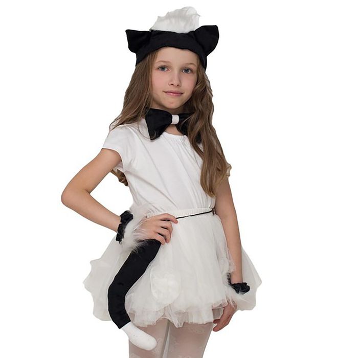 Карнавальный набор "Котёнок", повязка с ушками, бабочка, манжеты, хвостик