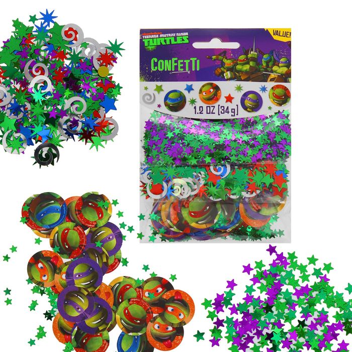 Конфетти "Черепашки-Ниндзя" (3 вида, 34 гр)