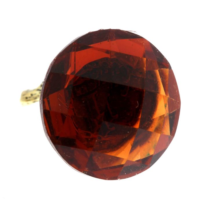 Сувенир-фигурка в кошелек на оранжевом камне "Мышка на монете"