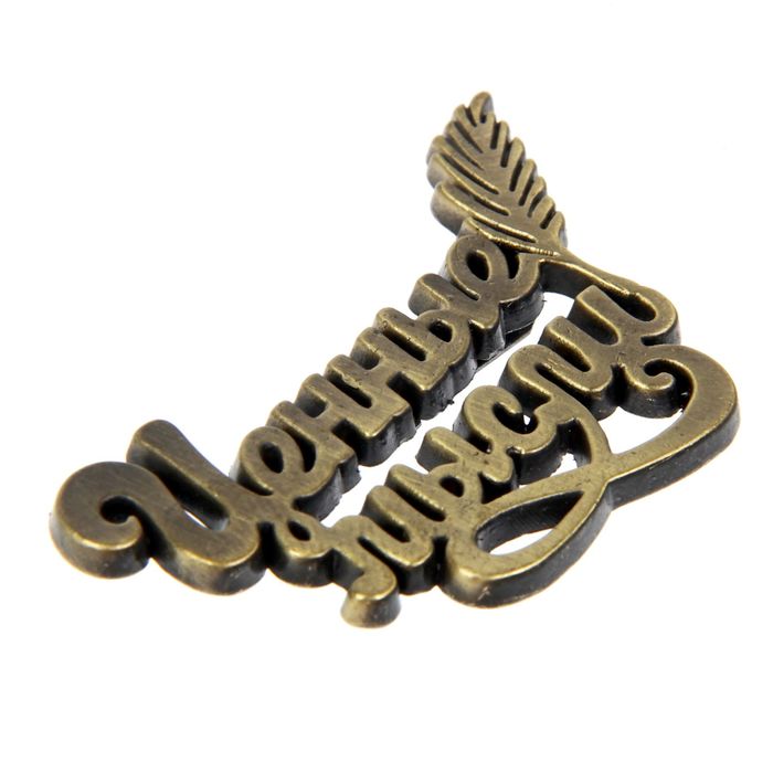 Декор металлический "Ценные мысли", 5 х 3 см