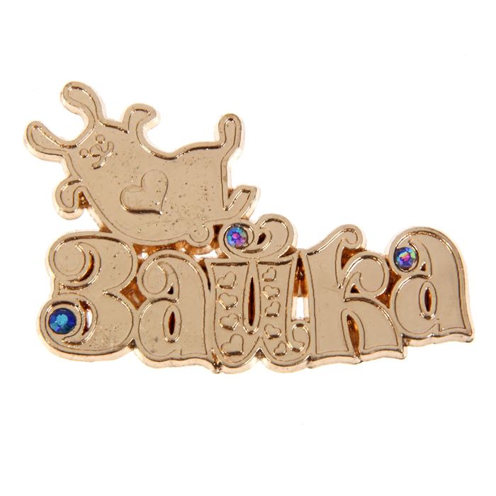 Декор металлический "Зайка", 5 х 3,5 см