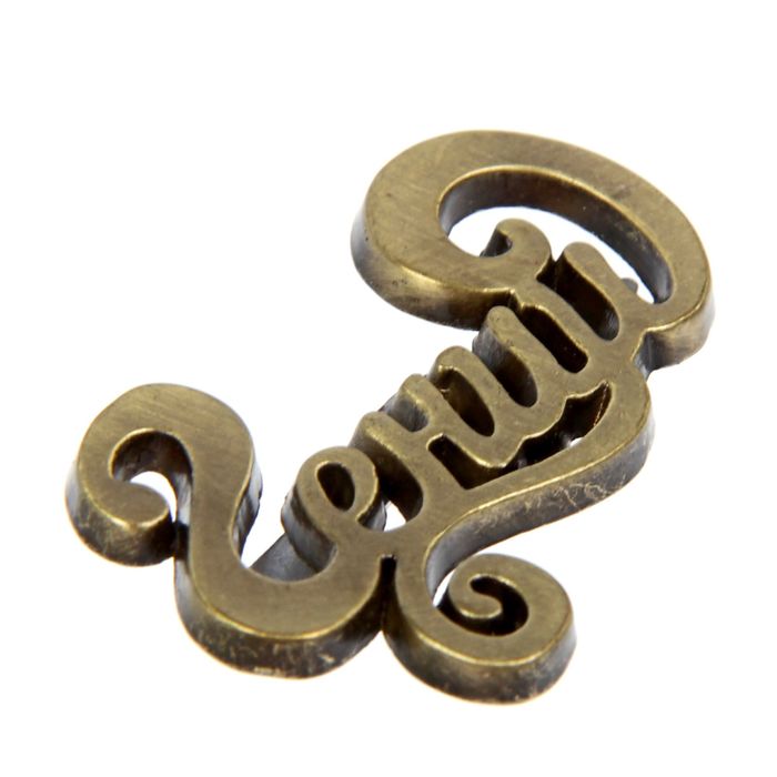 Декор металлический "Гений", 4 х 2,5 см