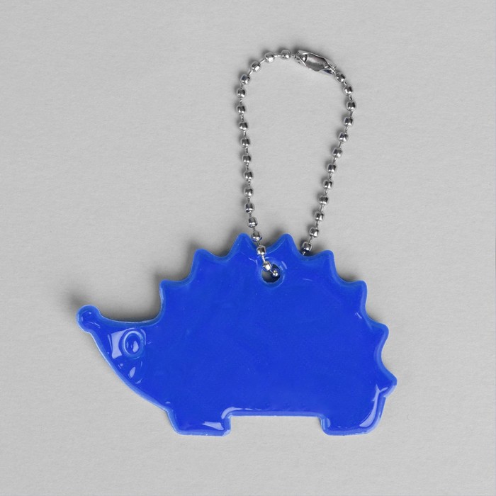 Светоотражающий элемент "Ёжик", 4*7см , цвет синий