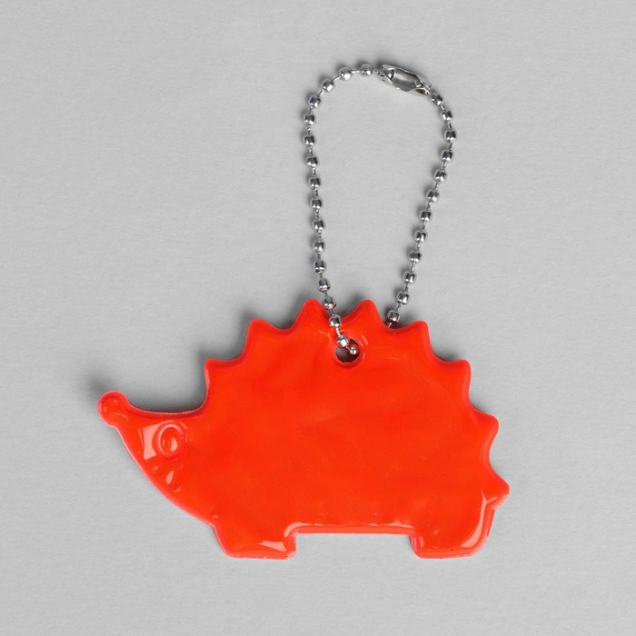 Светоотражающий элемент "Ёжик", 4*7см , цвет оранжевый