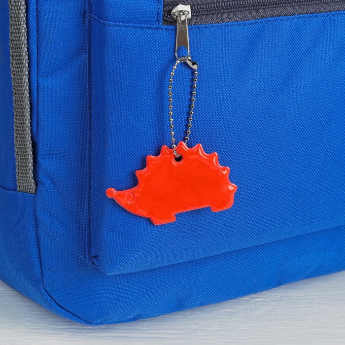 Светоотражающий элемент "Ёжик", 4*7см , цвет оранжевый