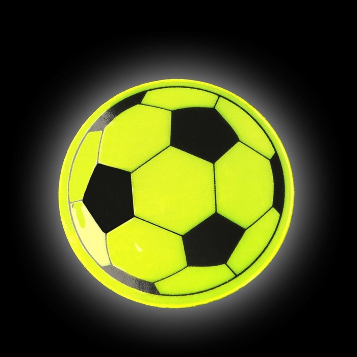 фото Светоотражающая наклейка «мяч», d = 5 см, 4 шт на листе, цвет микс арт узор
