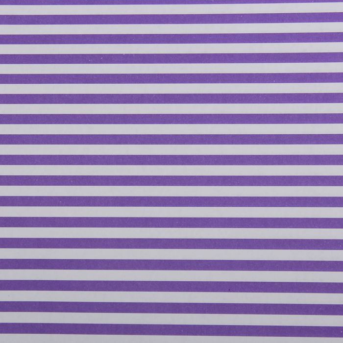 Бумага двухсторонняя "Полосы", фиолетовые, 80 г/м², 60 х 60 см