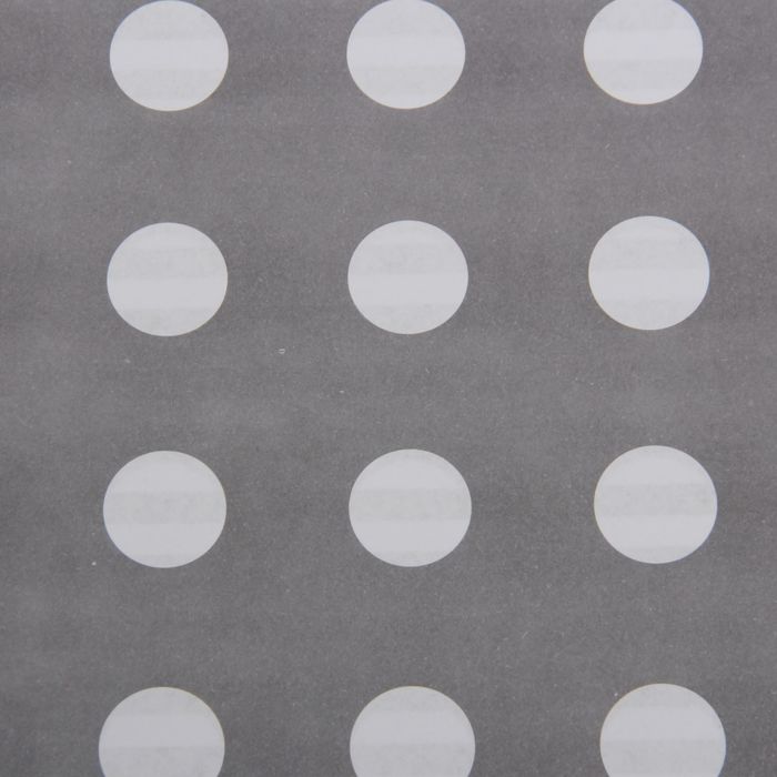 Бумага двухсторонняя "Горохи", серый, 80 г/м², 60 х 60 см