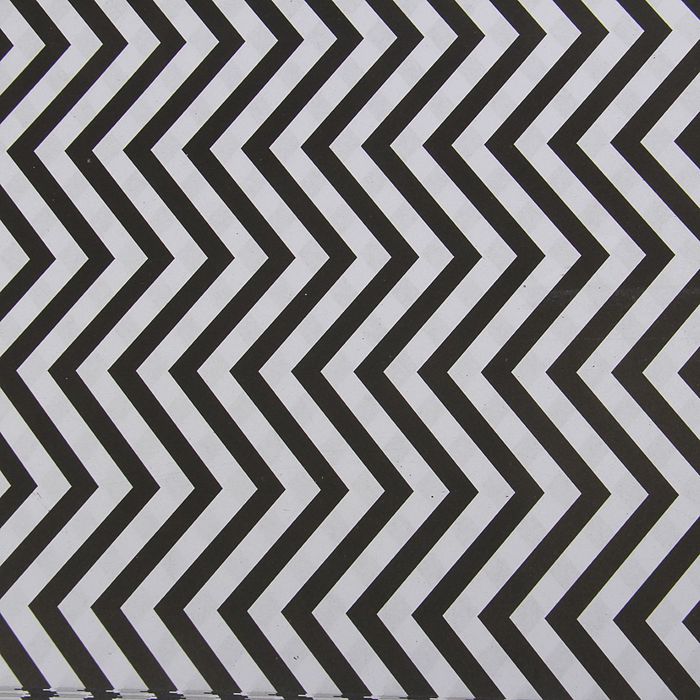 Бумага двухсторонняя "Зигзаги", чёрные, 80 г/м², 60 х 60 см