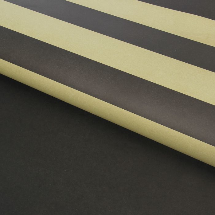 Бумага двухсторонняя "Полосы", чёрные, 120 г/м², 60 х 60 см
