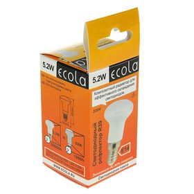 

Лампа светодиодная Ecola Reflector, R39, 5.2 Вт, Е14, 4200 K, 69x39 мм