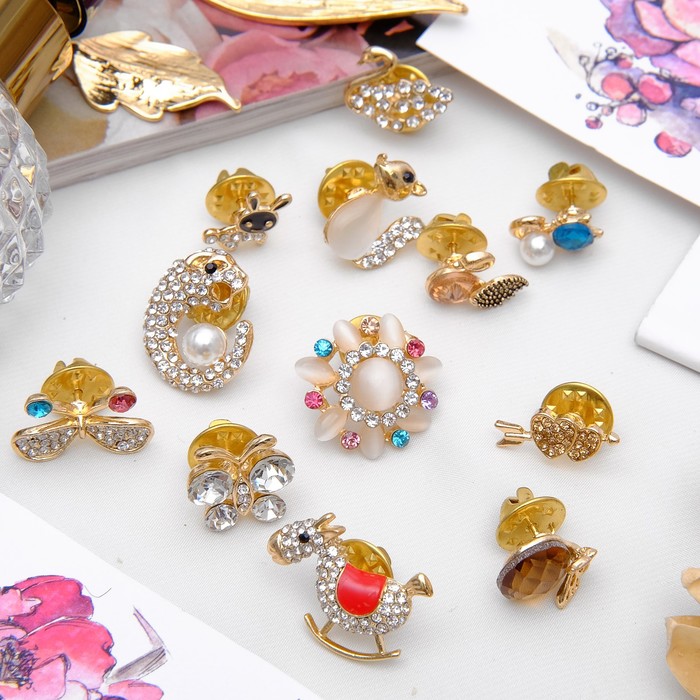 Значок "Ассорти" животный мир, форма МИКС, цвет МИКС