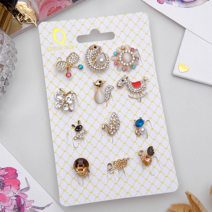 Значок "Ассорти" животный мир, форма МИКС, цвет МИКС