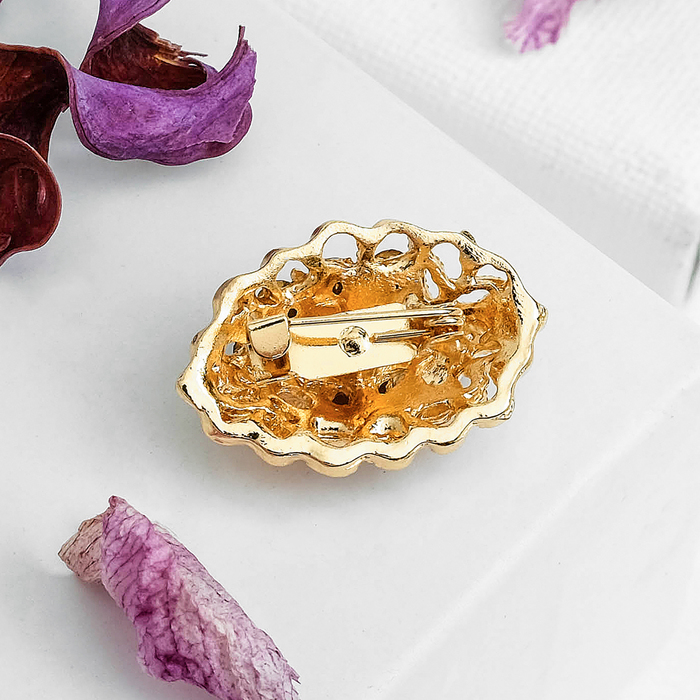 Брошь "Ассорти" эллипс, цвет МИКС