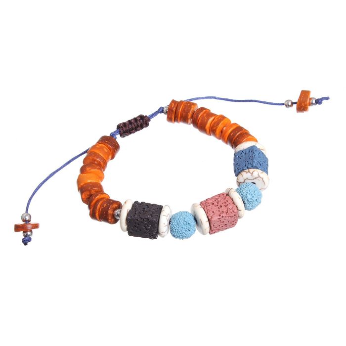 Браслет ассорти "Лава" куб, цветной