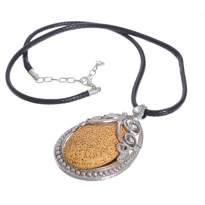 Кулон "Лава" капля в ажуре, цвет МИКС