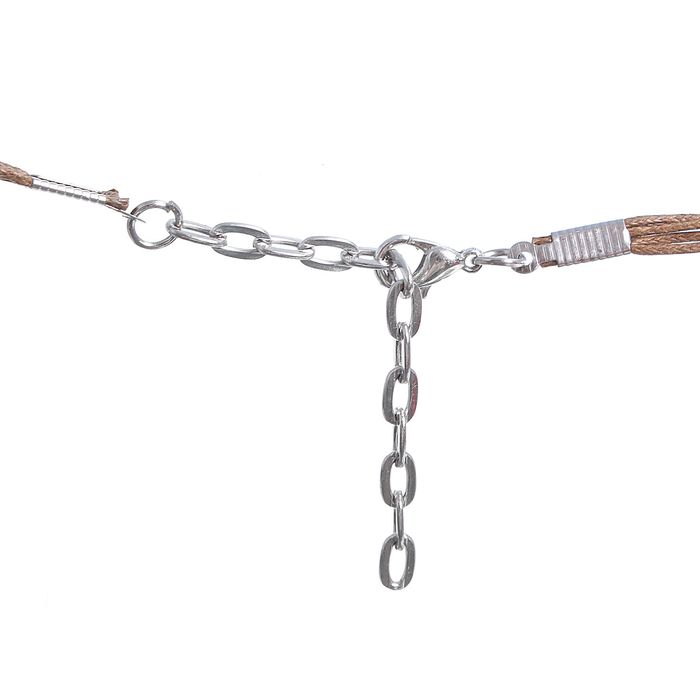 Бусы "Лава" шар, цвет жёлто-коричневый, 45 см