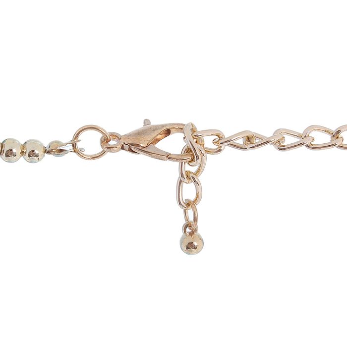 Набор 2 предмета: серьги, бусы "Шары стиля" цвет бело-золотой