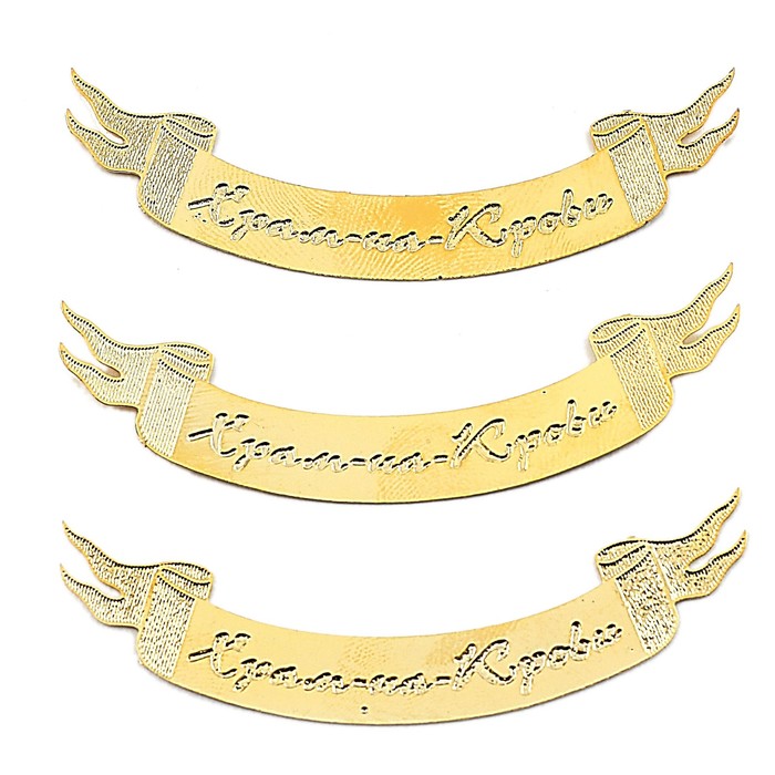 Табличка металлизированная «Храм-на-Крови» (Набор 10 шт)