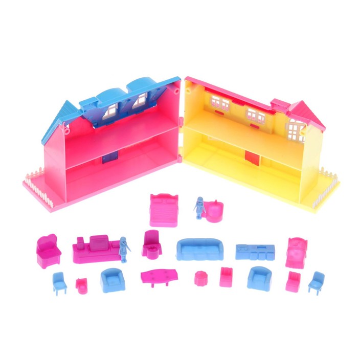 Дом для кукол "Создай уют", складной, с мебелью и аксессуарами