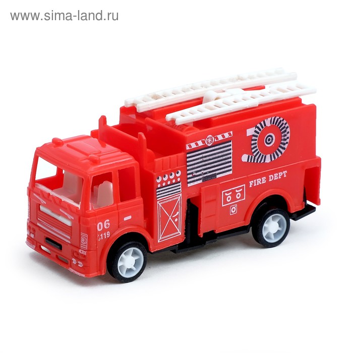 Машина инерционная «Пожарная служба», МИКС машина пожарная служба 1 шт
