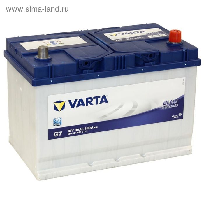 Аккумуляторная батарея Varta 95 Ач, обратная полярность Blue Dynamic 595 404 083 аккумуляторная батарея varta promotive efb 240 ач 740 500 120 обратная полярность