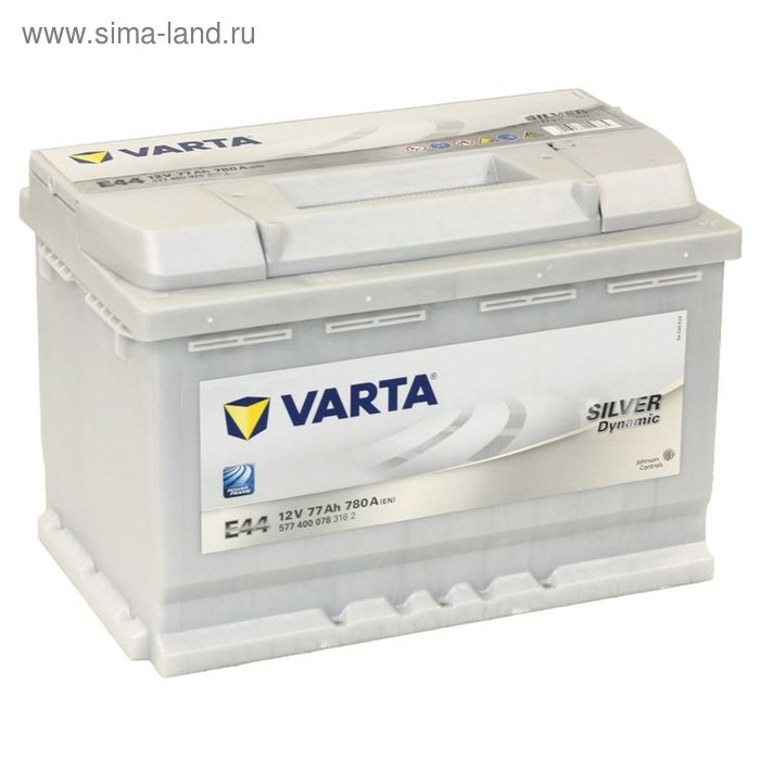 фото Аккумуляторная батарея varta 77 ач, обратная полярность silver dynamic 577 400 078