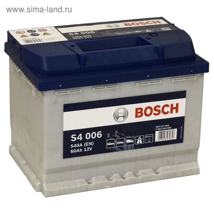 фото Аккумуляторная батарея bosch 60 ач s4 560 127 054