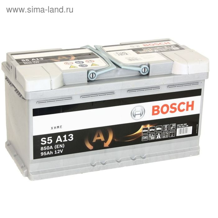 фото Аккумуляторная батарея bosch 95 ач, обратная полярность s5 agm 595 901 085