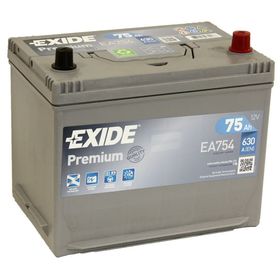 Аккумуляторная батарея Exide 75 Ач, обратная полярность Premium EA754 (D26FL) от Сима-ленд