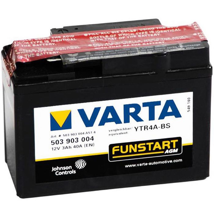 Аккумуляторная батарея Varta 3 Ач Moto AGM 503 903 004 (YTR4A-BS)