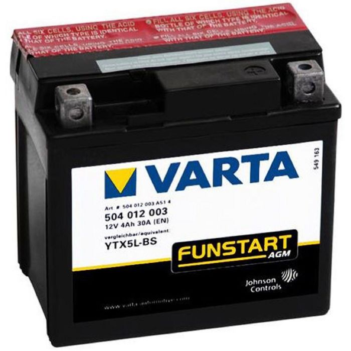 Аккумуляторная батарея Varta 4 Ач Moto AGM 504 012 003 (YTX5L-BS)