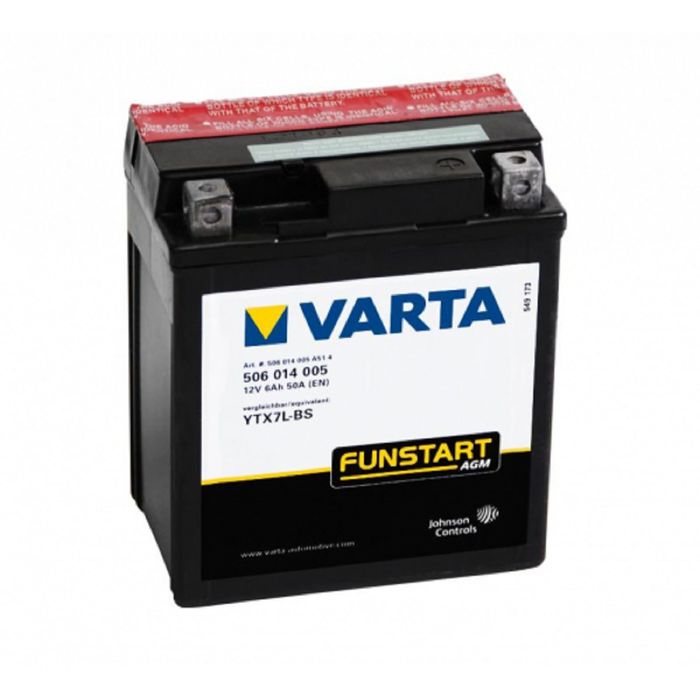Аккумуляторная батарея Varta 6 Ач Moto AGM 506 014 005 (YTX7L-BS)
