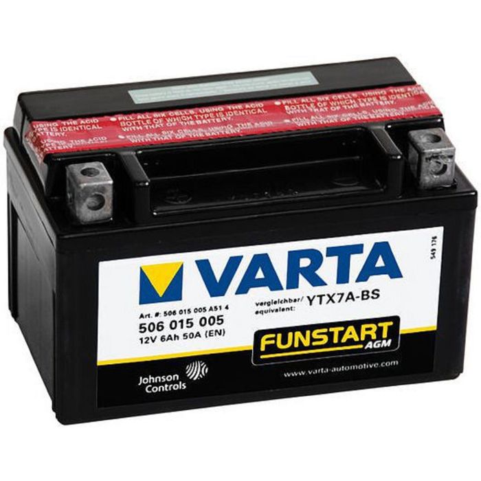 Аккумуляторная батарея Varta 6 Ач Moto AGM 506 015 005 (YTX7A-BS)