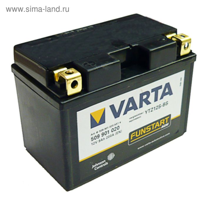 фото Аккумуляторная батарея varta 9 ач moto agm 509 901 020 (ytz12s-bs)