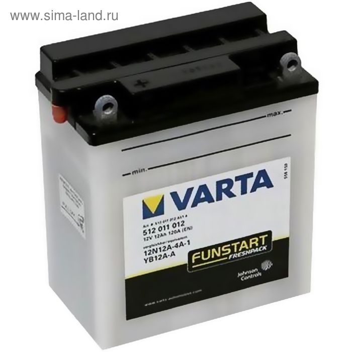 аккумуляторная батарея varta 16 ач moto 516 016 012 yb16al a2 Аккумуляторная батарея Varta 12 Ач Moto 512 011 012 (12N12A-4A-1/YB12A-A)